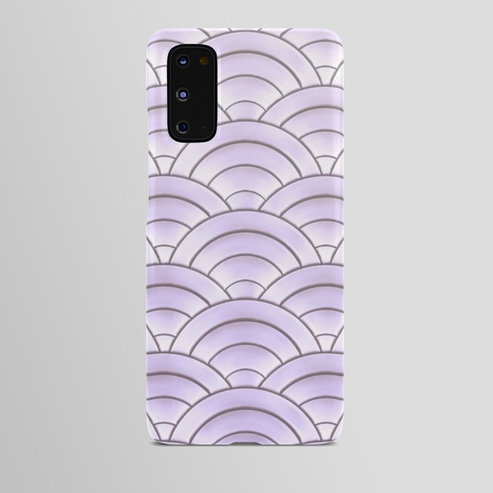 Lavender Pastel Art Deco Arch Pattern Android Case