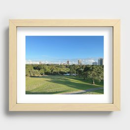 Small Town Park In Taiwan Recessed Framed Print