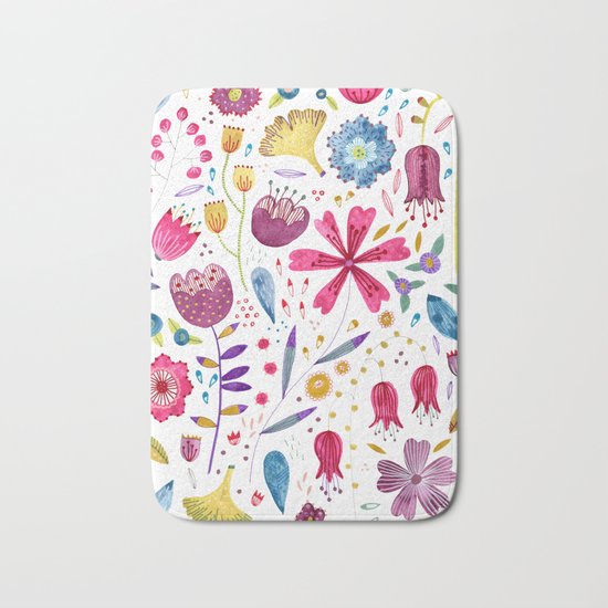 Autumn Hedgerow Bath Mat