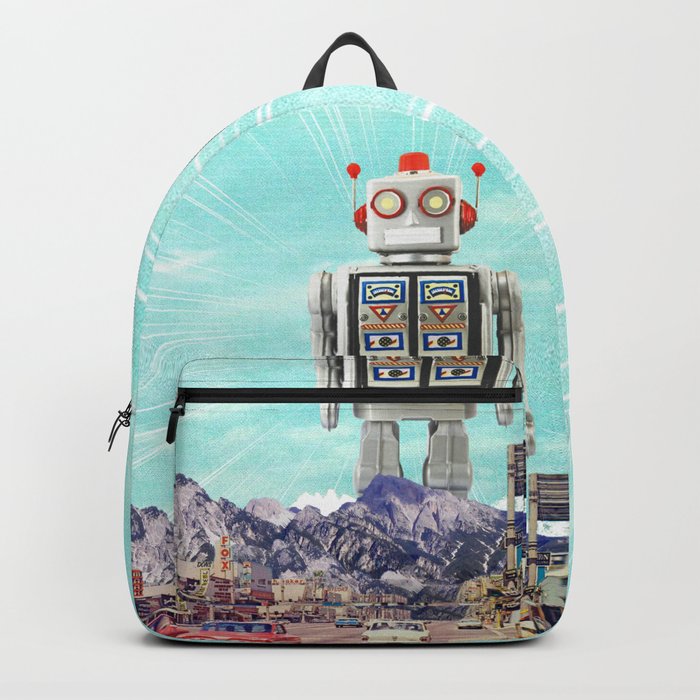 Robot in Town Backpack