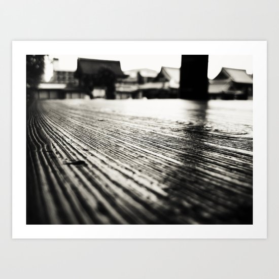 Kyoto, Japan Buddhist Temple Floor Macro Art Print