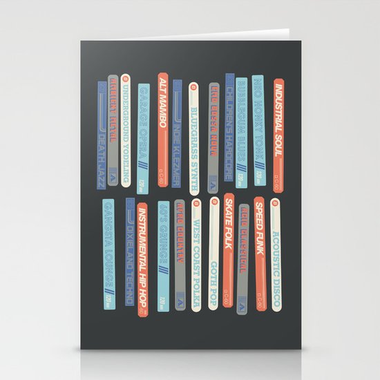 Music Snob Stationery Cards