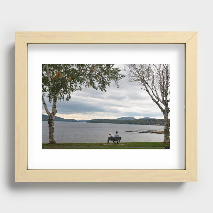 Tranquility on Schroon Lake Recessed Framed Print