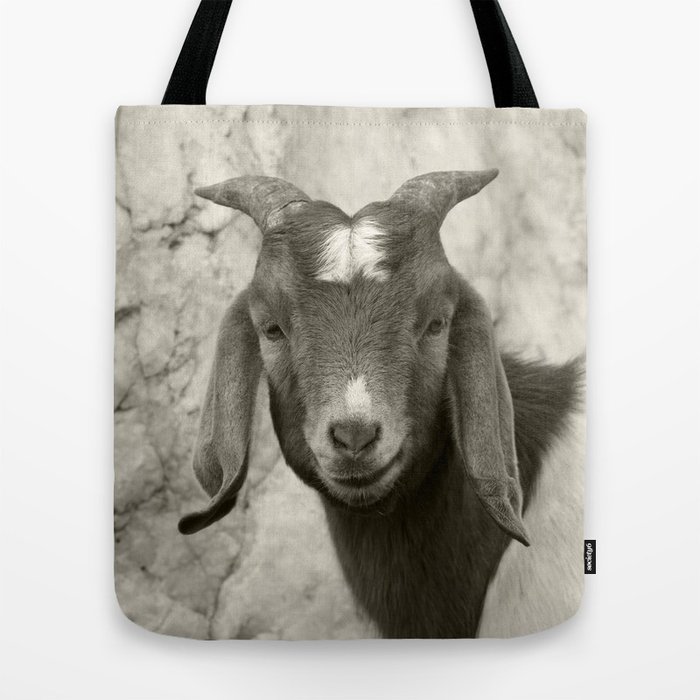 Smiling Goat Tote Bag