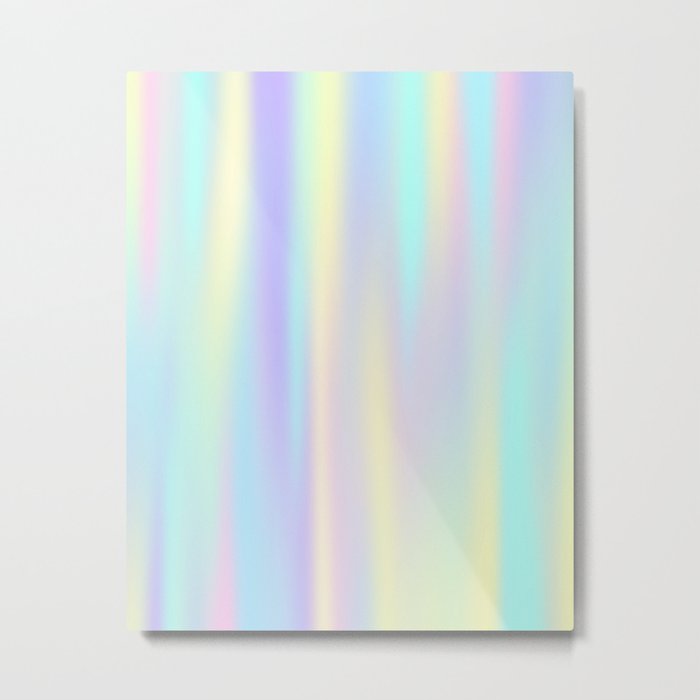 Pastel rainbow abstract Metal Print