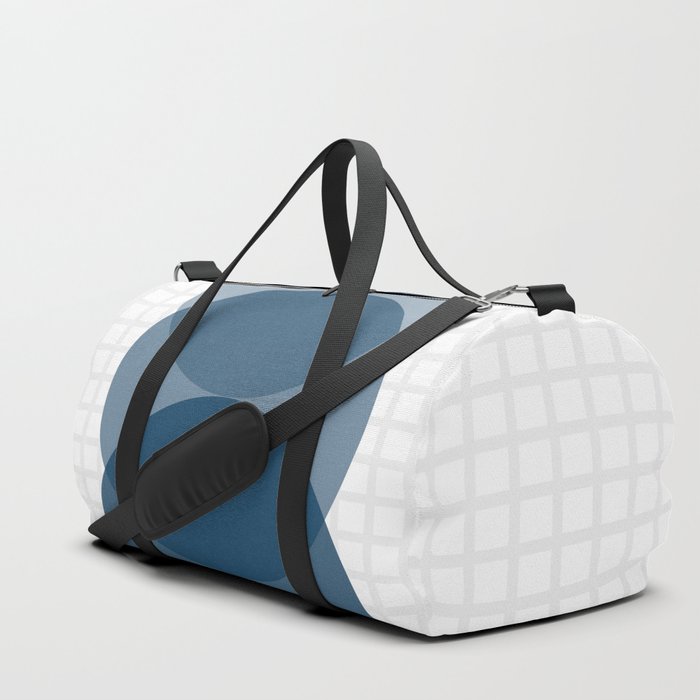 Grid retro color shapes 12 Duffle Bag