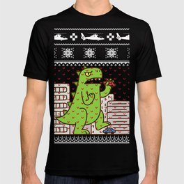 Godzilla Ugly Christmas T Shirt