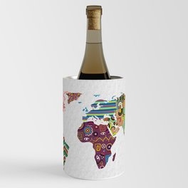 World Map Wine Chiller