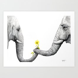 "Up Close You Are More Wrinkly Than I Remembered" Art Print