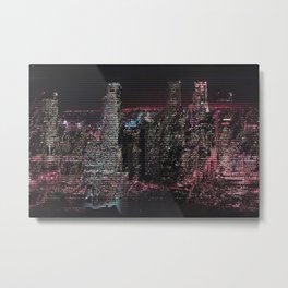 city on fire Metal Print