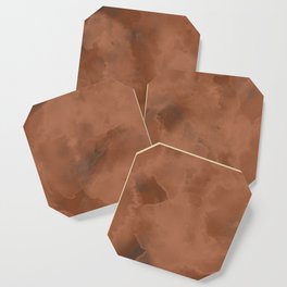 Brown Abstraction Coaster