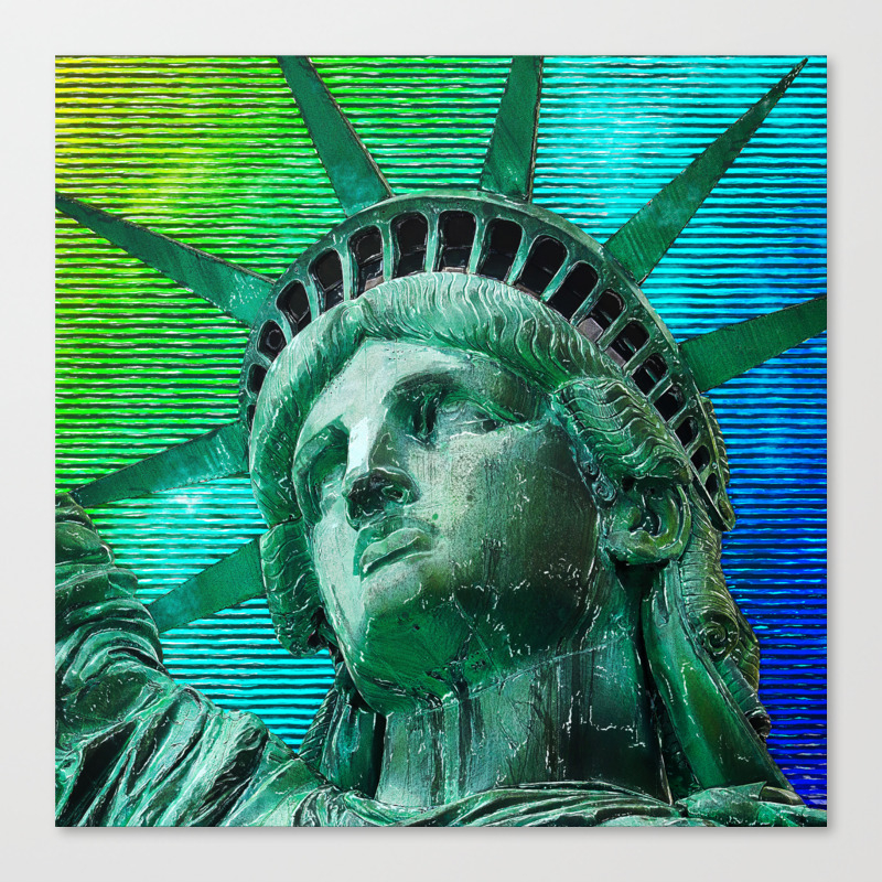 Pop Art Statue Of Liberty Canvas Print By Politics Society6