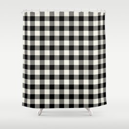 Buffalo Plaid Shower Curtains For Any, Red And Black Buffalo Plaid Shower Curtain