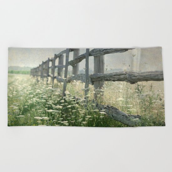 Rustic Fence Beach Towel