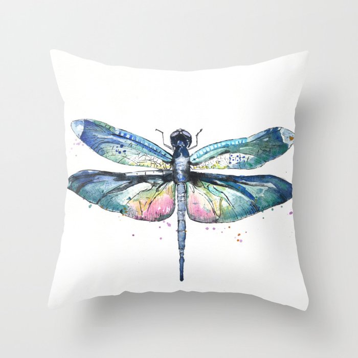 Dragonfly on sale throw pillows