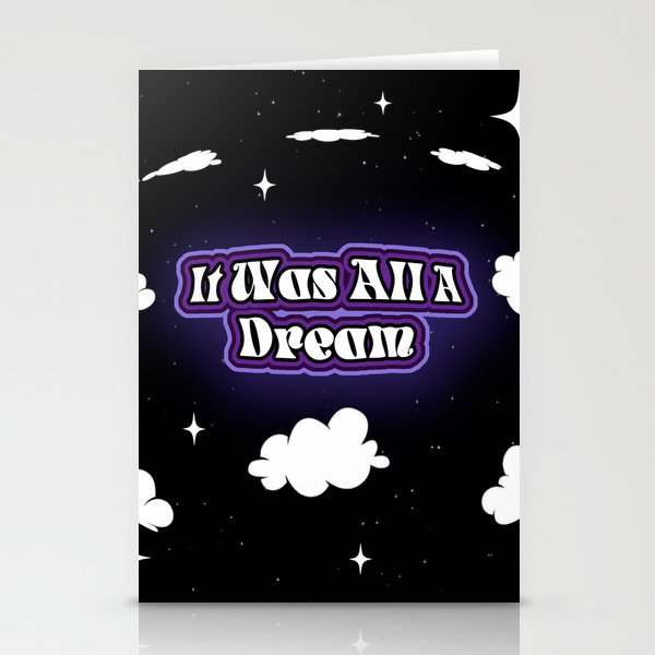 It Was All A Dream Lens Zoom Stationery Cards