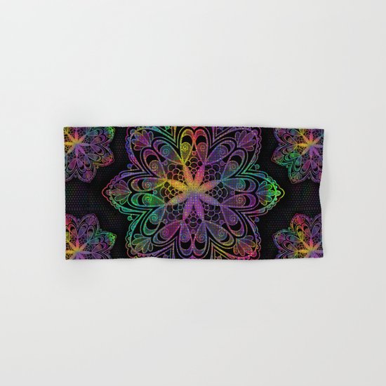 Kaleidoscope Mandala Hand & Bath Towel