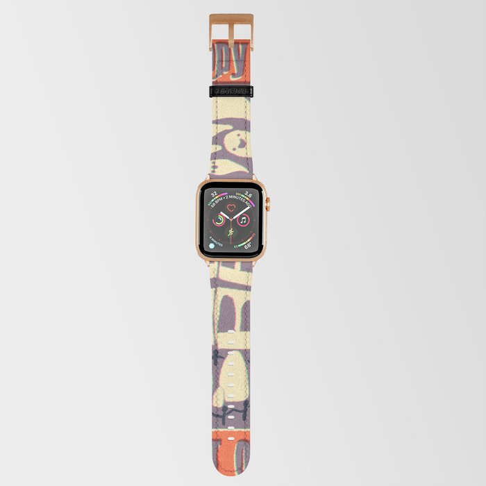 Haunted Mansion MCM retro poster Apple Watch Band by Comfy