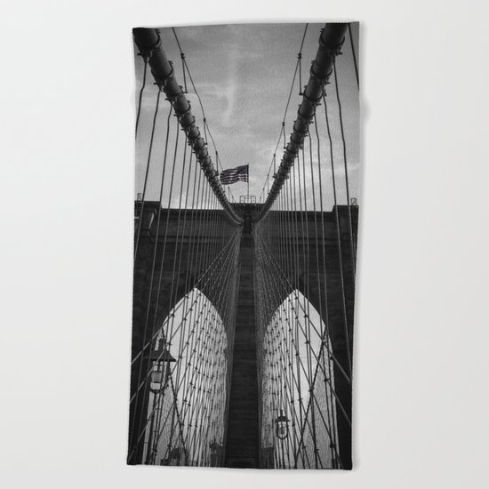 Brooklyn Bridge Beach Towel