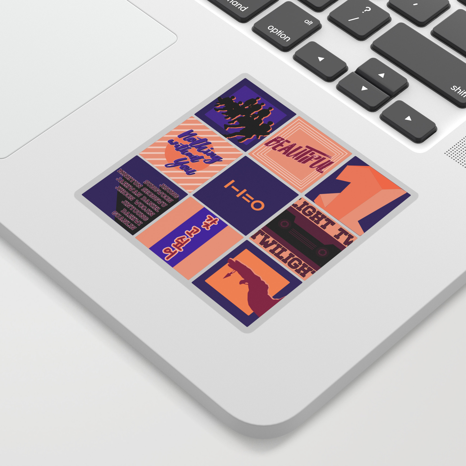 Wanna One Nothing Without You Pattern Sticker By Vanillove Society6
