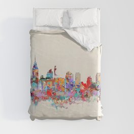 Philadelphia Pennsylvania skyline Duvet Cover