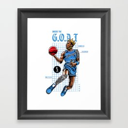 Goatbasketball Framed Art Print