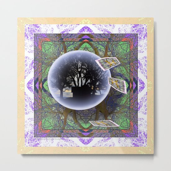 MANDALA OF PLACE AND ECONOMY Metal Print
