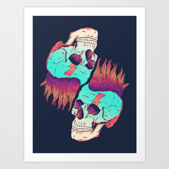 Skull Redux Art Print