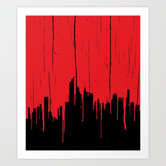 Paint it Red Art Print