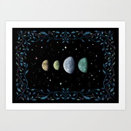 Moons of Jupiter Art Print