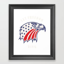 4th of July Independence Day American Framed Art Print