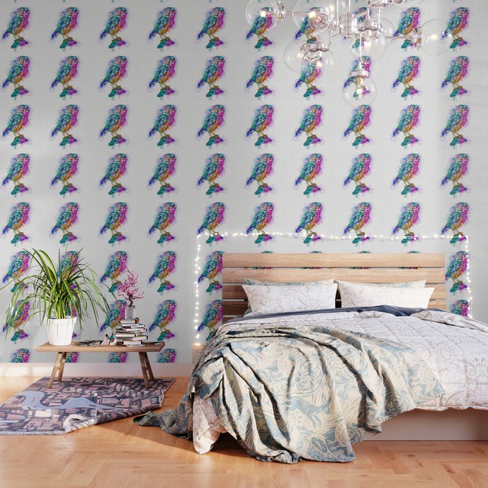 Colorful Owl Wallpaper By Marianvoicu Society6