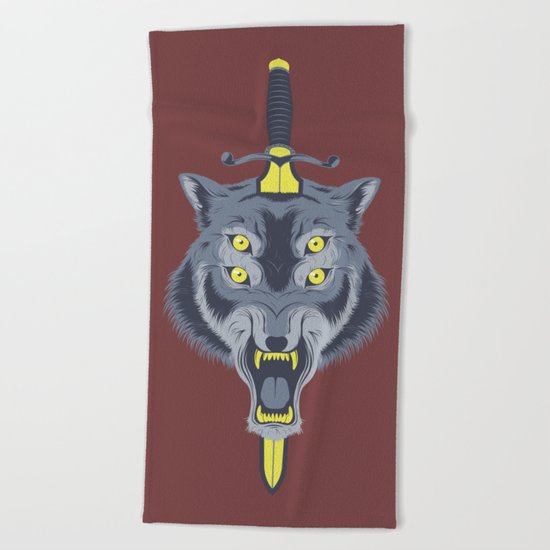 Wolf Head Beach Towel