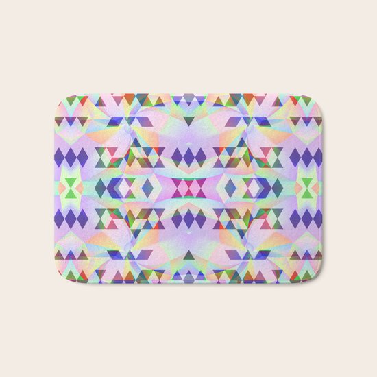 Lilac tribomb Bath Mat