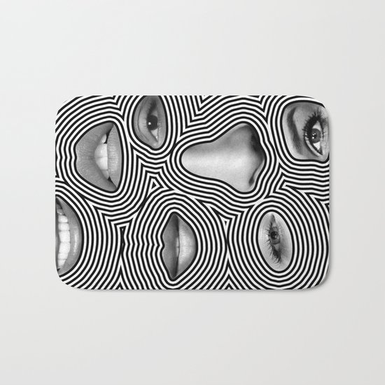 Silver Abuse Bath Mat