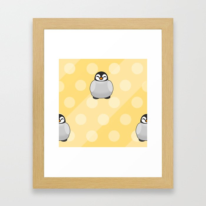 Cute Penguin Chicks  Framed Art Print