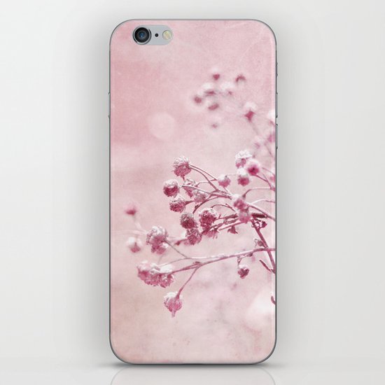 pink floral iPhone & iPod Skin