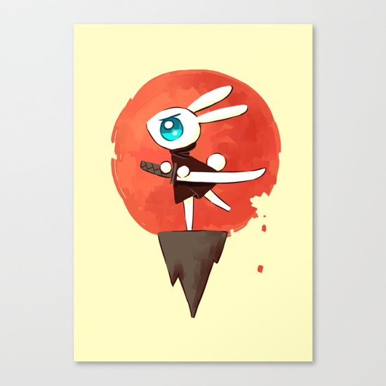 Samurai Bunny Canvas Print