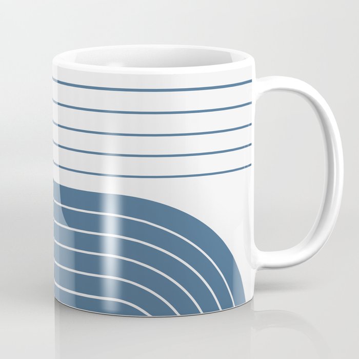 Two Tone Line Curvature LXXXII Coffee Mug