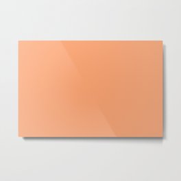 Dark Pastel Peach Inspired Coloro Cantaloupe 020-72-30 Metal Print | Watercolor, Abstract, Solidcolor, Pastel, Tropical, Tangerine, Bright, Plain, Nature, Graphicdesign 