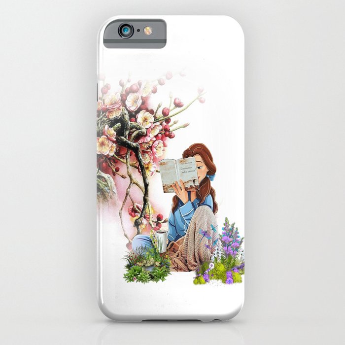 louieloidesign - belle reading iPhone Case by Louie Loi