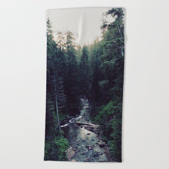 Oregon x Rainier Creek Beach Towel
