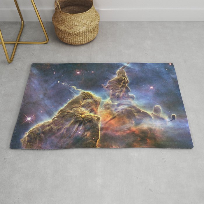 carina carina and her fuzzy psychedelia | space 012 Rug