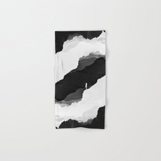 Black Isolation Hand & Bath Towel