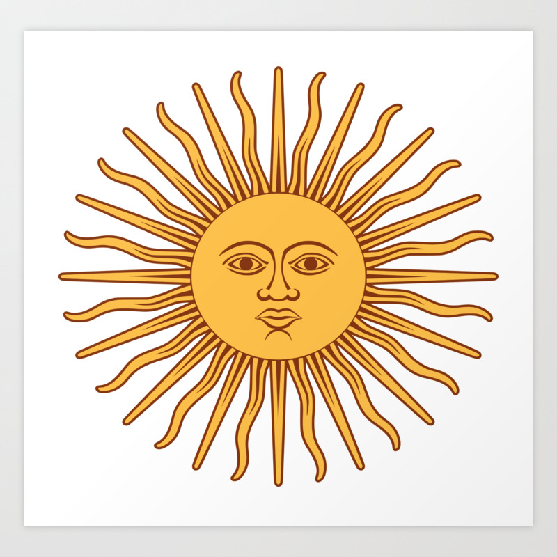 Argentina Flag Sun Kunstdrucke Von Evilzoneonline Society6