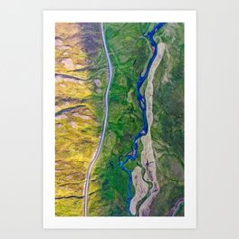 Colourful Landscape of Iceland Art Print