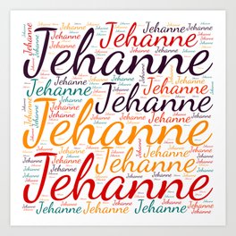 Jehanne Art Print