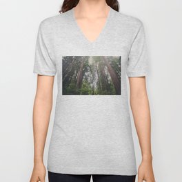 Muir Woods Giant Redwood photograph V Neck T Shirt