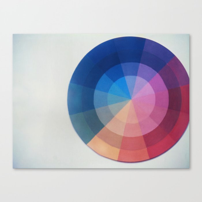Color Wheel Polaroid Canvas Print