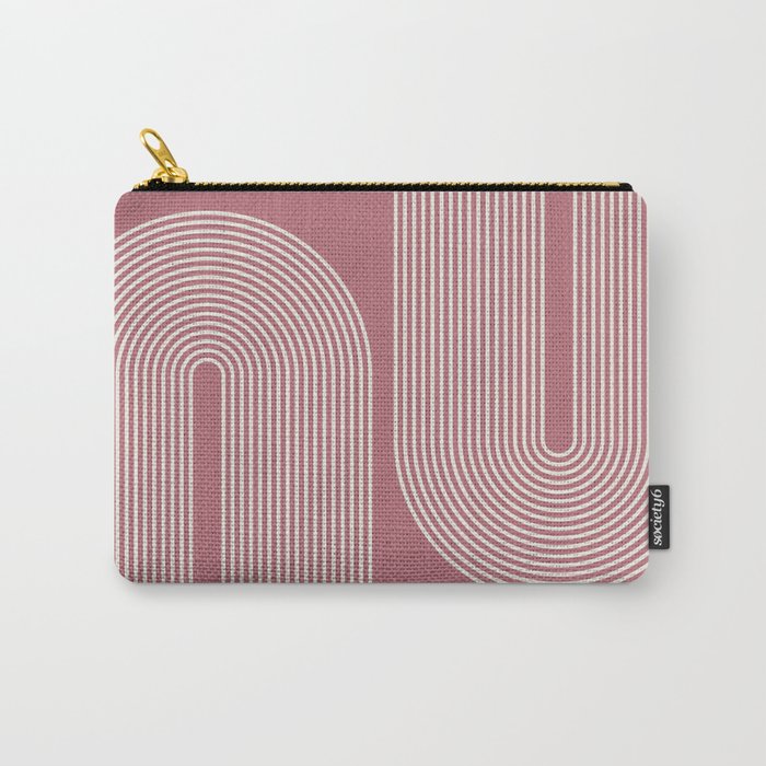 Balanced Arches - Light Pink Carry-All Pouch